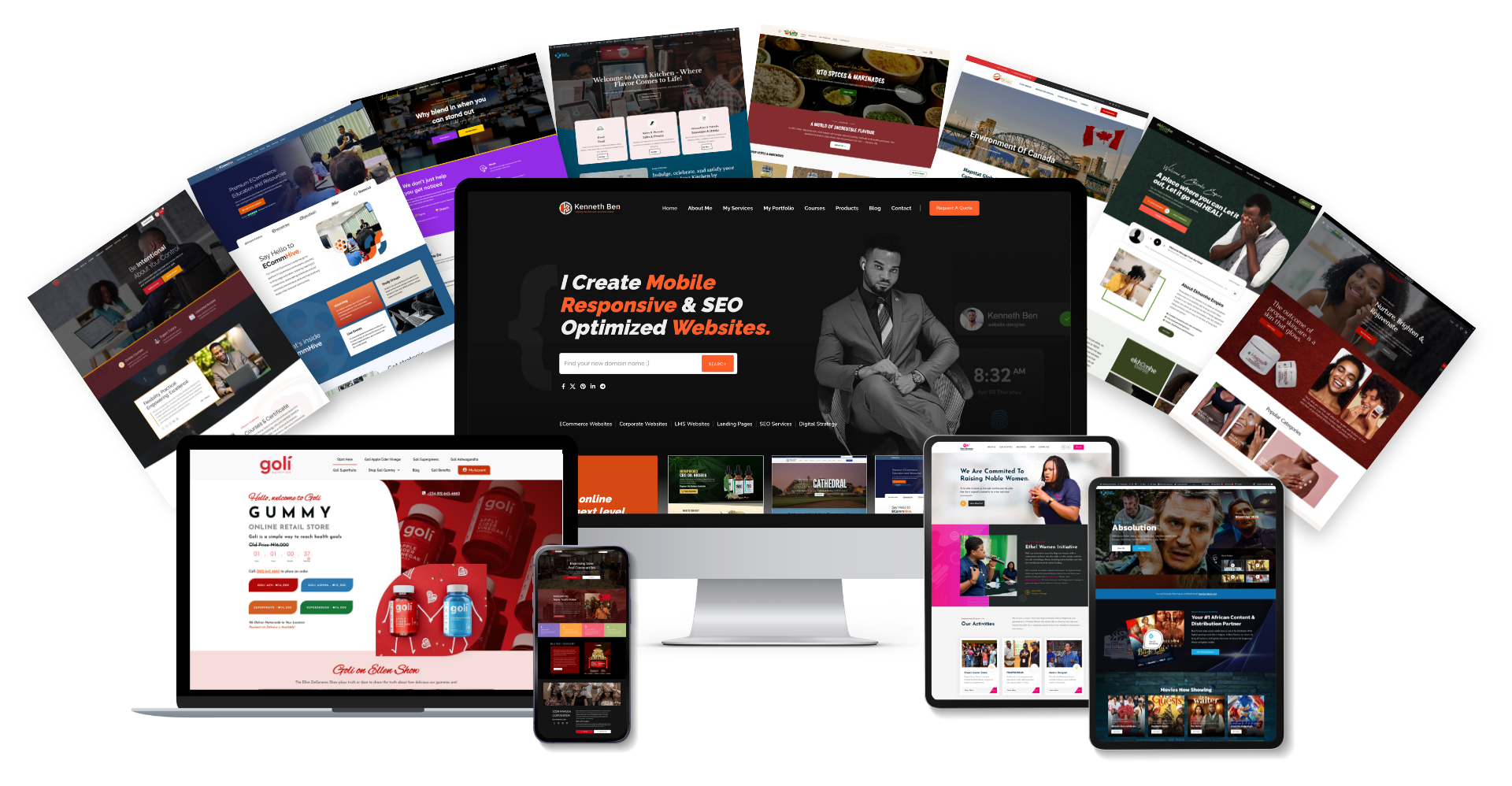 Kenneth Ben - Freelance website designer in Lagos Nigeria